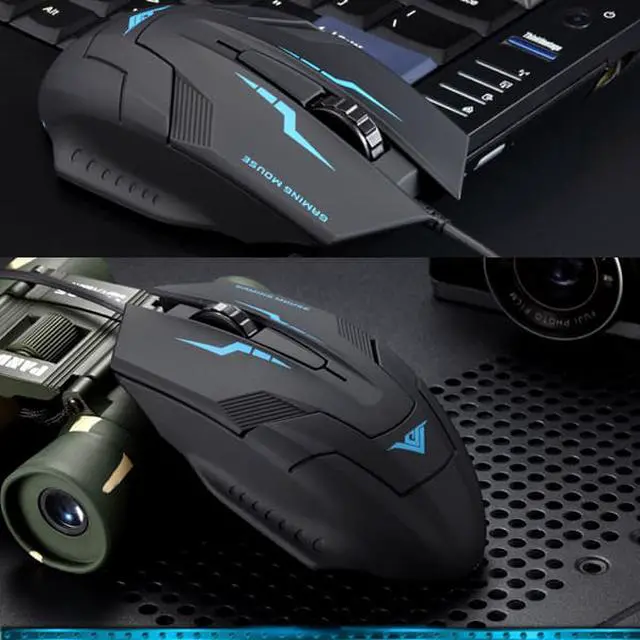 Alt view image 2 of 7 - RAJFOO i5 1600DPI 6D Optical Wired USB Gaming Mouse for Gamer PC Laptop Home Office User - Ergonomic Design, Comfortable Matte Finish