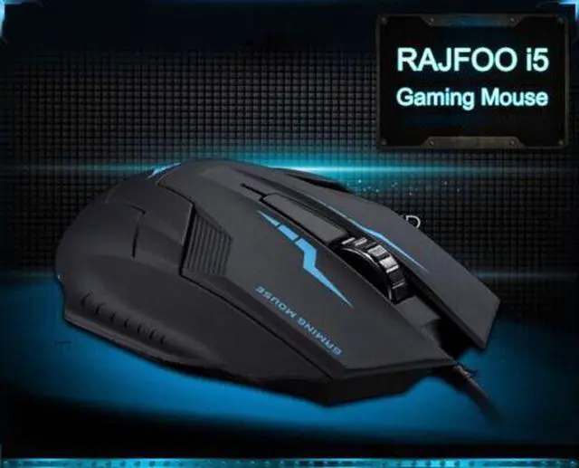 Alt view image 4 of 7 - RAJFOO i5 1600DPI 6D Optical Wired USB Gaming Mouse for Gamer PC Laptop Home Office User - Ergonomic Design, Comfortable Matte Finish
