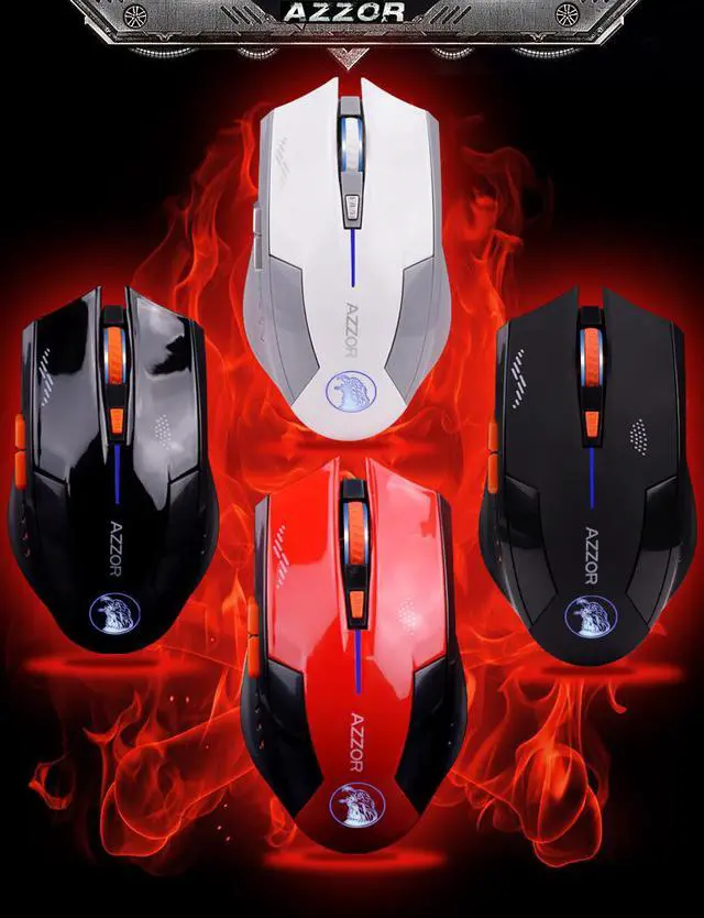 Alt view image 3 of 6 - 2.4GHz Wireless Rechargeable 2400DPI Magic Hawk X3 6 Buttons Optical Usb Mouse