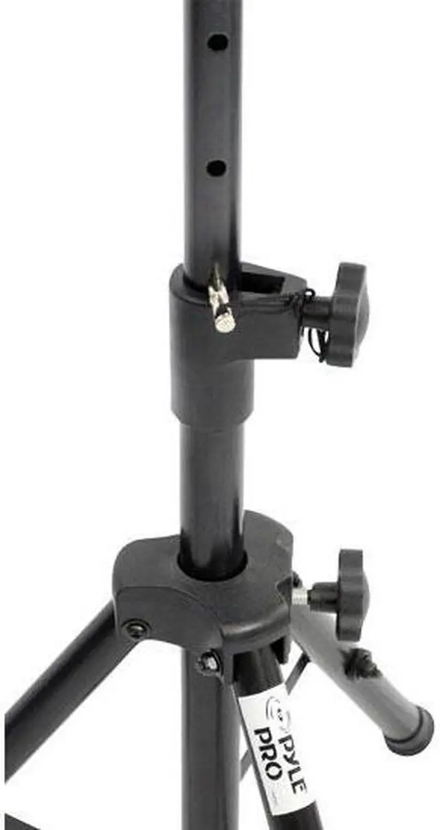 Alt view image 2 of 19 - Pyle PLPTS2 Universal Device Stand - Height Adjustable Tripod Mount (For Laptop, Notebook, Mixer, DJ Equipment)