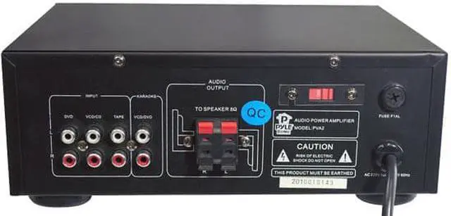 Alt view image 5 of 7 - Pyle PVA2 60 Watts Hi-Fi Mini Stereo Amplifier