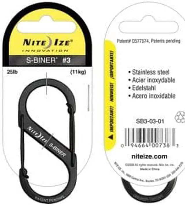 Alt view image 7 of 18 - NITE IZE SB3-03-01 Double Gated Carabiner,2-5/8 In.,Black