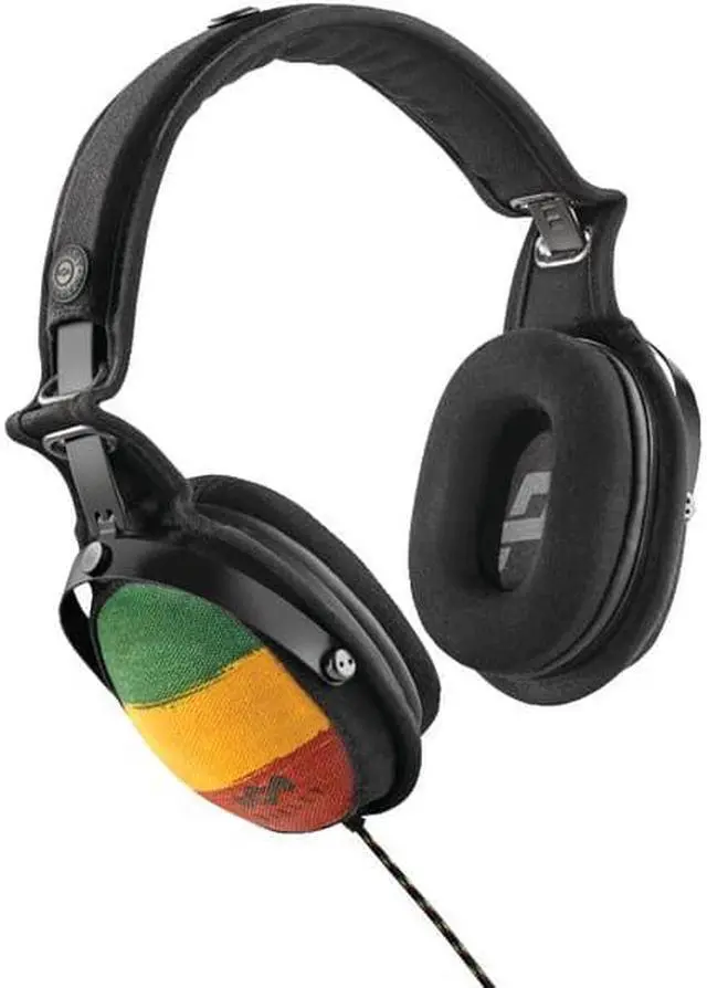 Alt view image 2 of 6 - The House of Marley Rise Up Rasta On-Ear Headphones