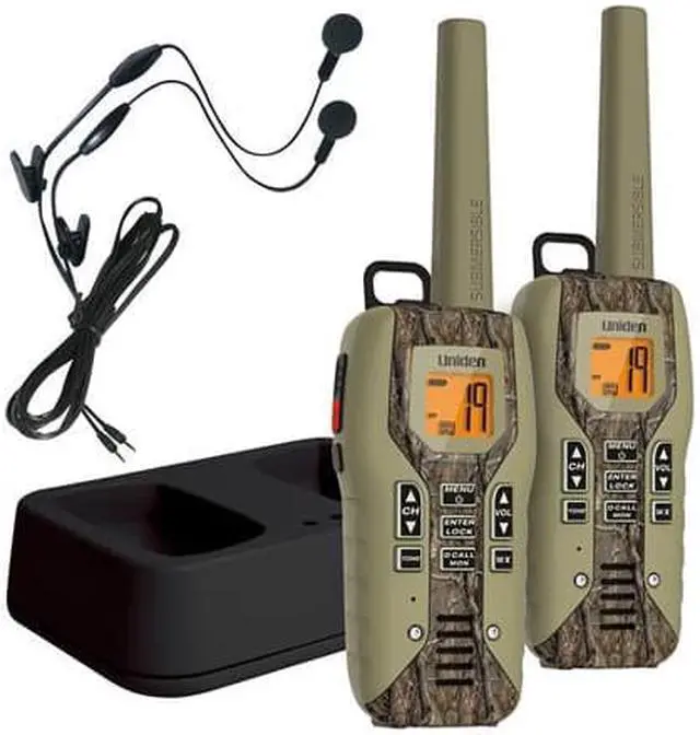 Alt view image 2 of 3 - Uniden GMR5088-2CKHS 50 Mile FRS/GMRS Submersible Two-Way Radio w/Direct Call - Camo - 2-pack