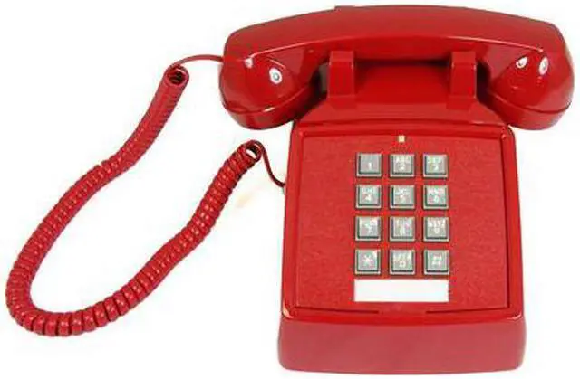 Alt view image 2 of 3 - CORT-ITT2500-MC-Red Desk Phone