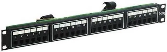 Alt view image 2 of 4 - ICC ICMPP024T4 PATCH PANEL TELCO 6P4C, 24 PORT 1RMS