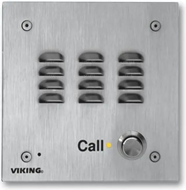 Alt view image 6 of 7 - Viking Electronics - VIK-W3000 - Vandal Resistant Handsfree Doorbox 14 Gauge Stainless Steel Faceplate Flush Mount with