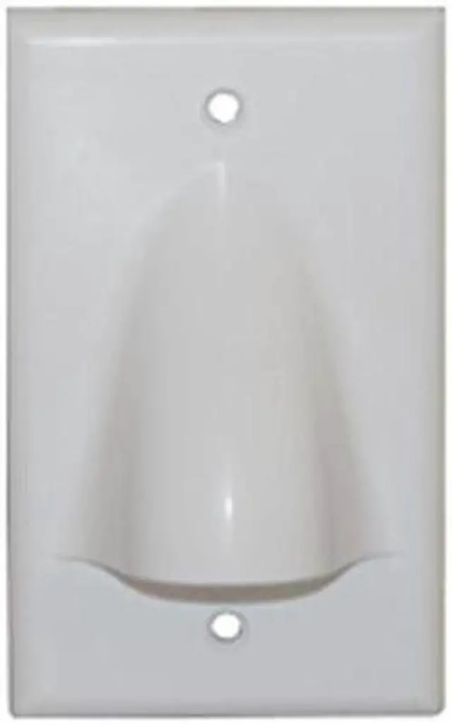 Alt view image 2 of 4 - FACEPLATE 1 GANG BULK NOSE WHITE