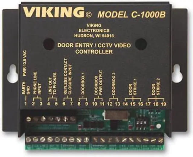 Alt view image 3 of 6 - VIKING C1000B UNIVERSAL DOOR ENTRY SYSTEM VIDEO SWITCH