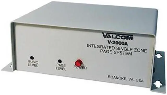 Alt view image 10 of 10 - Valcom - V-2000A - One-way, 1 Zone, Page Control With Built-in Power Provides A Background Music In