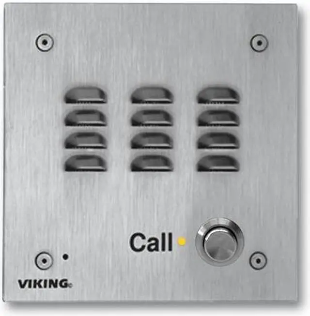 Alt view image 5 of 6 - Viking Electronics - W3000-EWP - Vandal Resistant Handsfree Doorbox 14 Gauge Stainless Steel Faceplate Flush Mount with