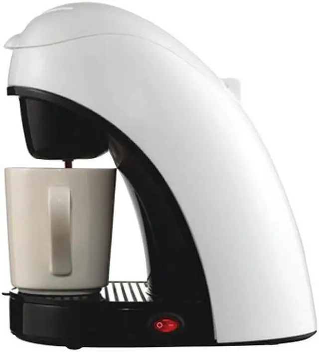 Alt view image 2 of 3 - Brentwood Appliances TS-112W Single-Serve Coffee Maker with Mug (White)