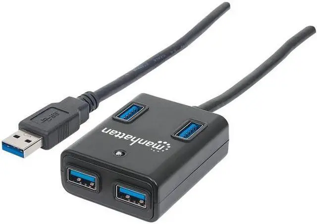 Alt view image 7 of 14 - MANHATTAN 162296 SuperSpeed USB 3.0 Hub