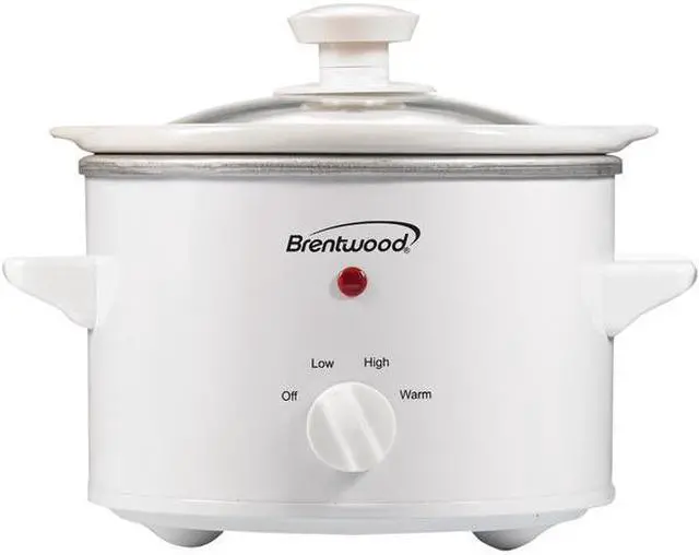 Alt view image 3 of 9 - Brentwood SC-115W White 1.5 Qt. 1.5 Quart Slow Cooker