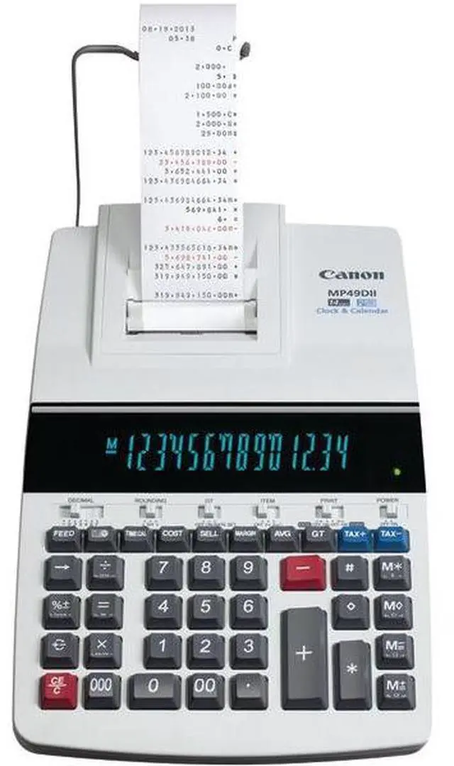 Alt view image 6 of 9 - CANON 8708B001 MP49DII GB Desktop Printing Calculator