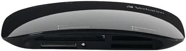 Alt view image 3 of 20 - Verbatim Universal Card Reader, USB 2.0 - Black - USB 2.0 - Black