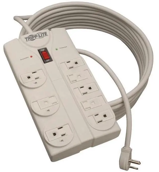 Alt view image 2 of 20 - Tripp Lite TLP825 8 Outlets 1440 Joules 25' Cord Protect It! Surge Suppressor