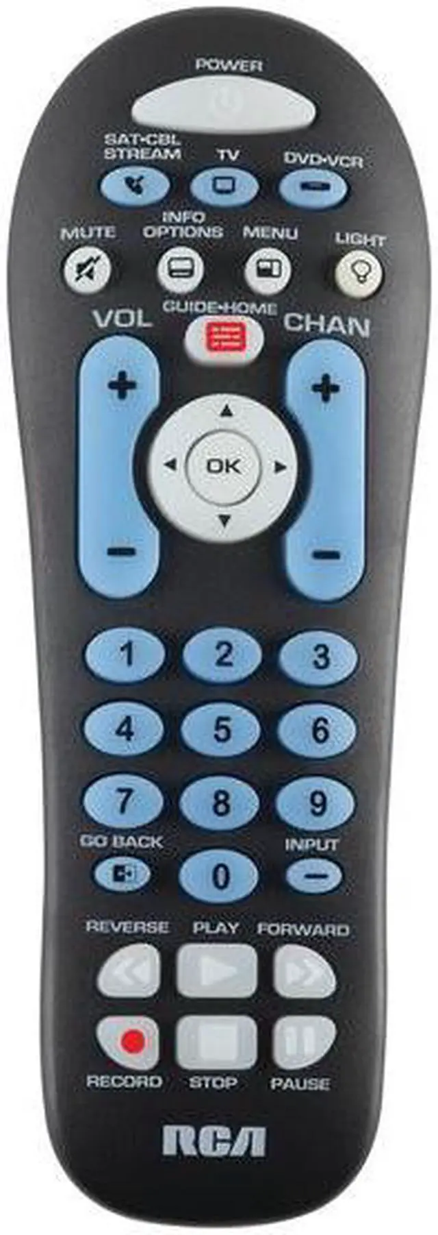 Alt view image 6 of 11 - RCA RCR313BR Universal 3 Device Remote Control