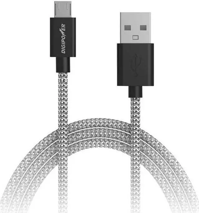 Alt view image 4 of 7 - DIGIPOWER SP-DCF6 Charge & Sync Braided Micro USB Cable, 6ft