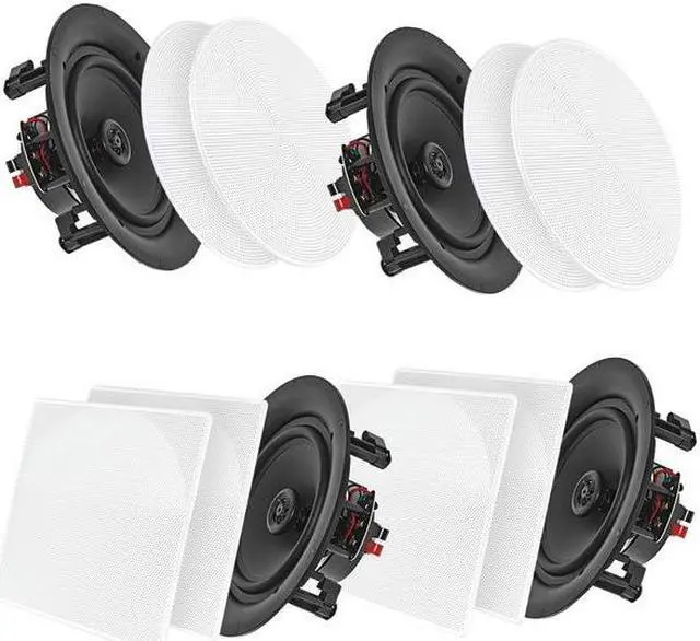Main image of PYLE HOME PDICBT266 6.5" Bluetooth(R) Ceiling/Wall Speakers, 4 pk