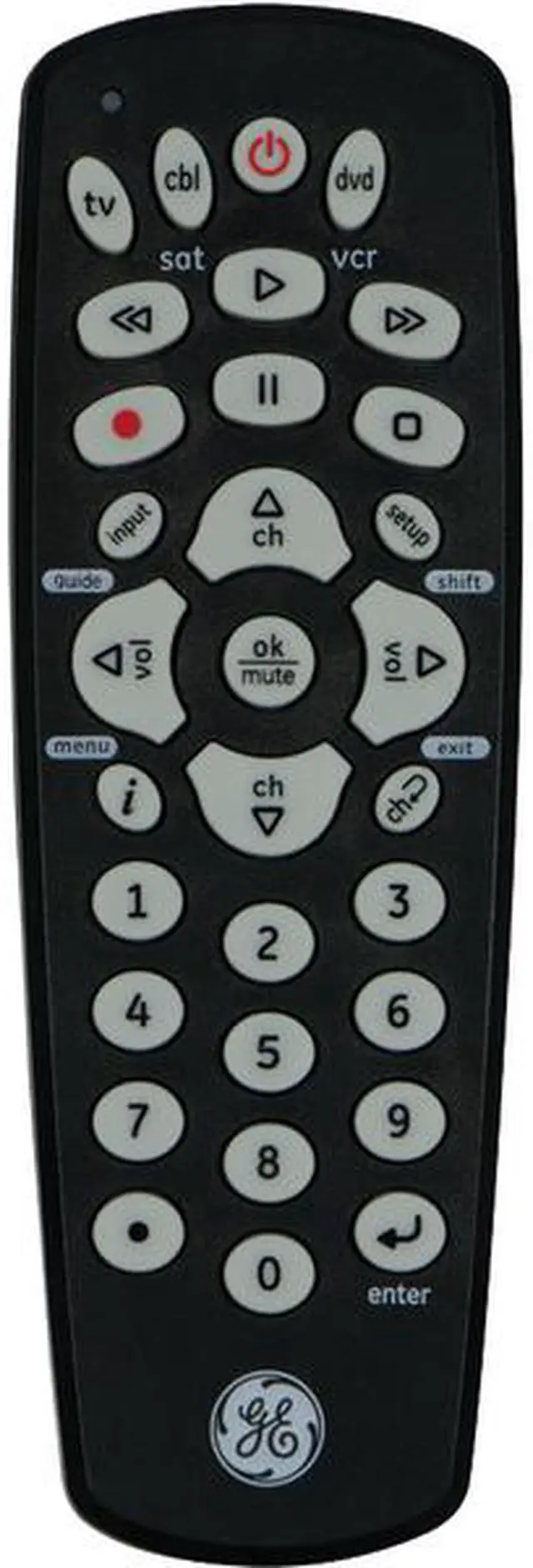 Alt view image 4 of 6 - GE 24991 3 Device Universal Remote Control, Black