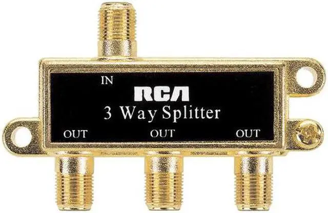 Alt view image 5 of 8 - RCA VH48 Basic Series Video 3-way Signal Splitter