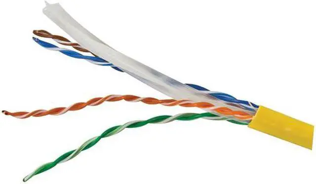 Alt view image 3 of 5 - VERICOM MBW6U-01445 CAT6 UTP Solid Riser CMR Cable, 1,000ft Pull Box ,Yellow