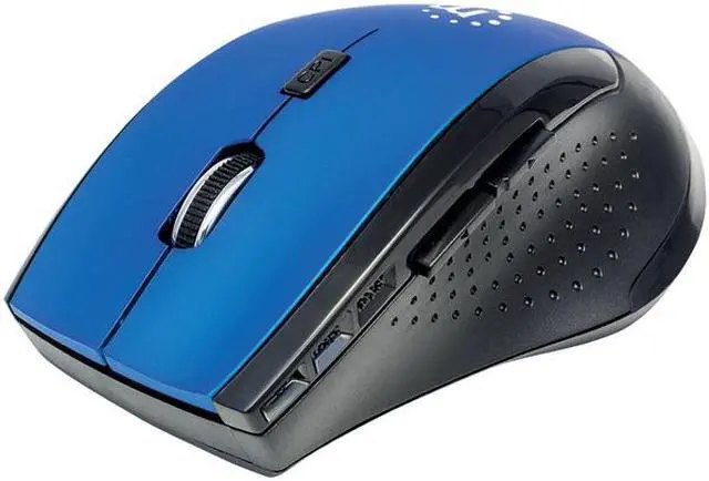Alt view image 4 of 12 - MANHATTAN 179294 Curve Wireless Optical Mouse (Blue/Black)
