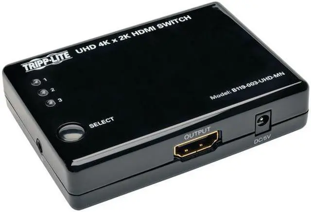 Alt view image 11 of 17 - Tripp Lite 3 Port Hdmi Mini Switch For Video And Audio 4K X 2K Uhd 30 Hz
