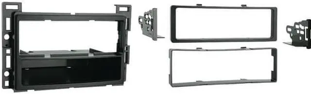 Alt view image 6 of 15 - Metra 99-3302 Metra gm/pontiac/ saturn din dash kit with pocket