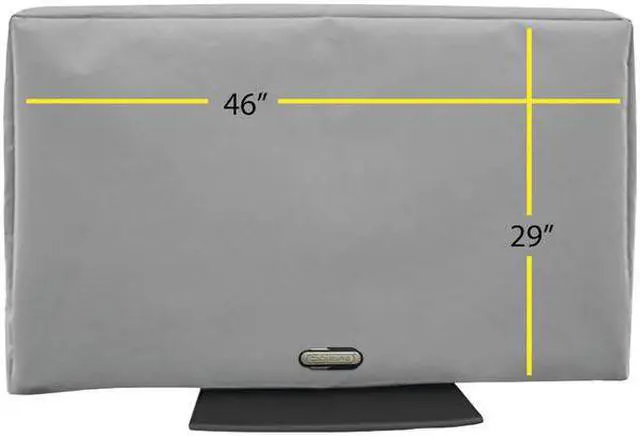 Alt view image 10 of 17 - Solaire 46" - 52" Outdoor TV Cover Light Gray (SOL 46G) HDYSOL46G