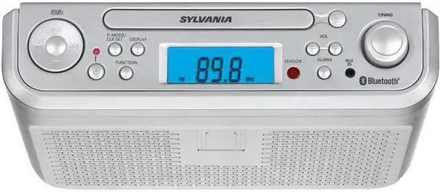 Alt view image 11 of 18 - Sylvania SKCR2713 Under-Counter Bluetooth CD Clock Radio