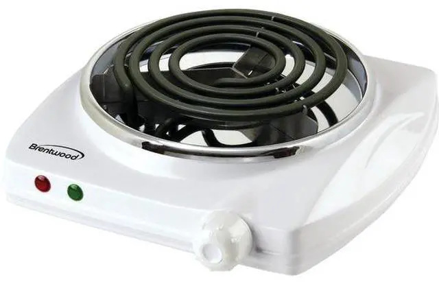Main image of Brentwood 1000W Single Burner Spiral TS-322 White
