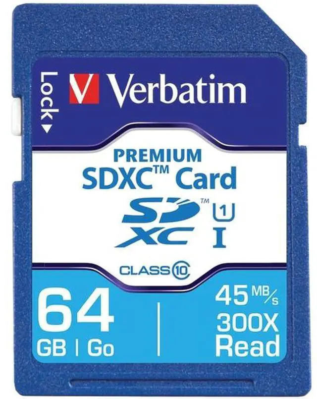 Alt view image 5 of 19 - Verbatim 44024 Class 10 Premium SDXC Card (64GB)