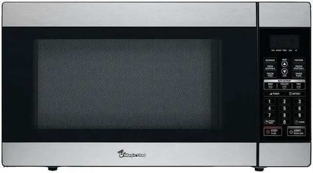 Alt view image 3 of 11 - MAGIC MCD1811ST 1.8 Cu Ft Countertop Microwave 1100 Watt with Digital Touch, Stainless Steel