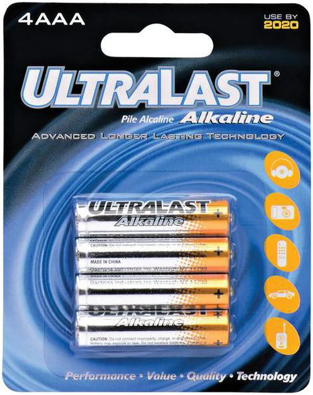 Alt view image 3 of 3 - NABC UltraLast ULAA4AAA AAA Size General Purpose Battery