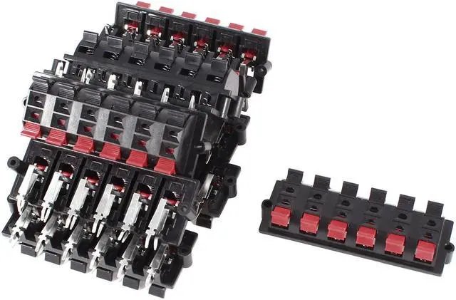 Main image of 10 Pcs 12 Way Spring Loaded Speaker Terminals Board Connector 90x30mm