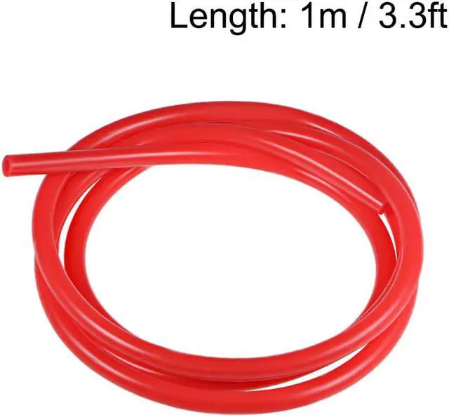 Alt view image 3 of 3 - Silicone Tubing, 5mm ID x 9mm OD 3.3ft Rubber Tube High Temp for Pump Transfer, Red
