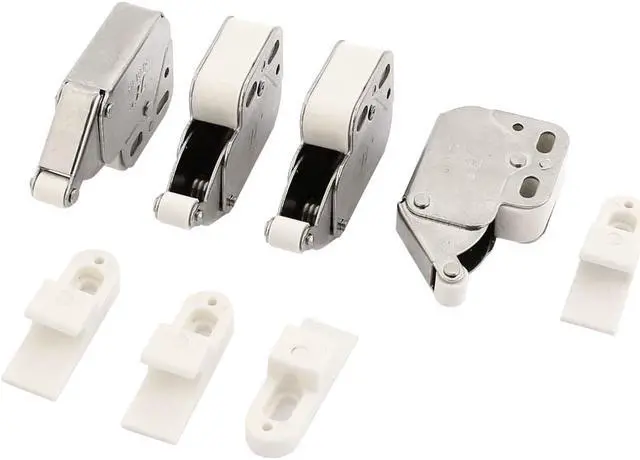 Main image of Unique Bargains 4 Pcs Press Open Door Catch Tip Touch Push Latch for Cabinet Kitchen
