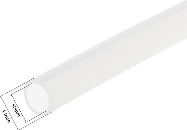 Alt view image 2 of 3 - Silicone Tubing, 10mm ID x 14mm OD 13ft Rubber Tube Air Hose Water Pipe for Pump Transfer, Semi Clear