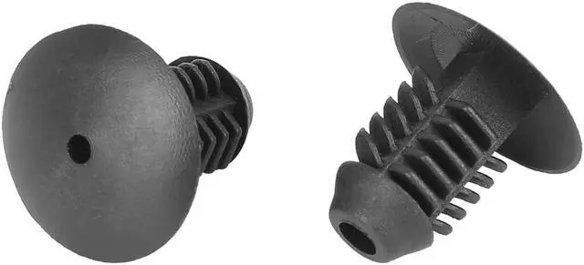 Alt view image 4 of 5 - 20pcs 12mm Hole Dia Plastic Bolt Rivets Fastener Fender Bumper Retainer Clips Black for Car