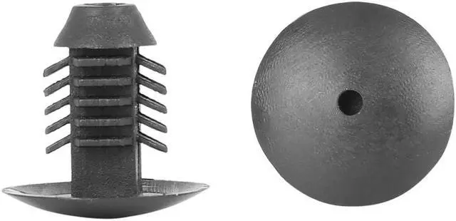 Alt view image 3 of 5 - 20pcs 12mm Hole Dia Plastic Bolt Rivets Fastener Fender Bumper Retainer Clips Black for Car