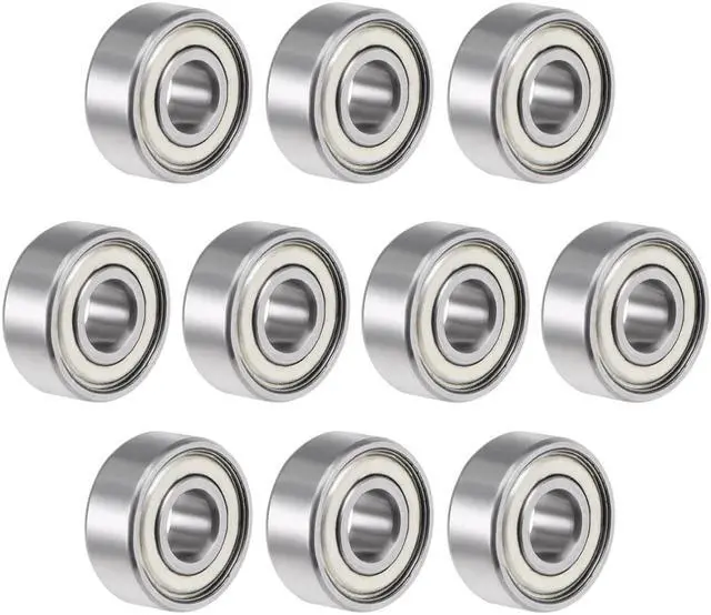 Main image of R3ZZ Deep Groove Ball Bearing 3/16"x1/2"x10/51" Double Shielded ABEC-3 Bearings 10-Pack