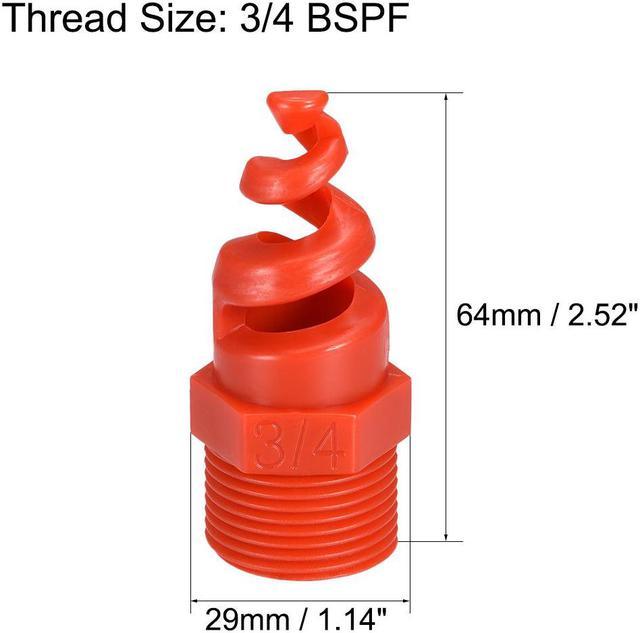 10 Pcs 1/4BSPF PP  Sprinkler Spiral Cone Atomization Nozzle 