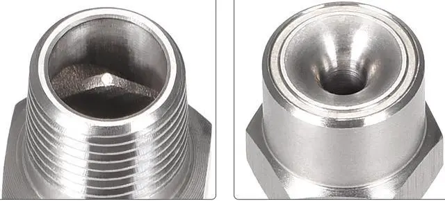 Alt view image 3 of 3 - Full Cone  Tip, 1/8BSPT Stainless Steel Wide Angle Nozzle