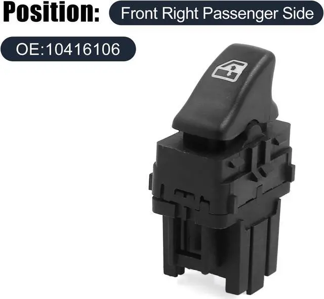 Alt view image 2 of 4 - Power Window Switch Front Right Passenger Side for 00-04 Chevy Venture 10416106