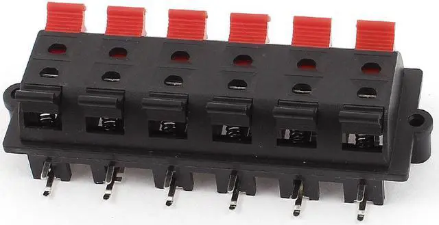 Alt view image 2 of 3 - Spring Push Type 12 Position Audio Speaker Terminal Junction Box Board