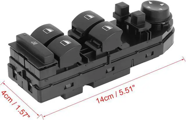 Alt view image 6 of 7 - 61313414355 Automobile New Front Left Side Master Power Window Control Switch for 2004-2010 BMW X3