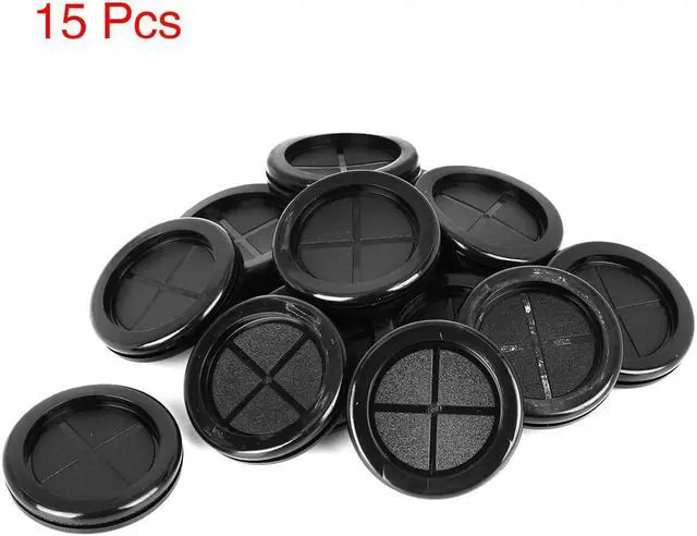 Alt view image 6 of 6 - 15pcs 50mm Rubber Grommet Eyelet Ring Gasket Double Side O Ring Electric Cable Protector Black for Car