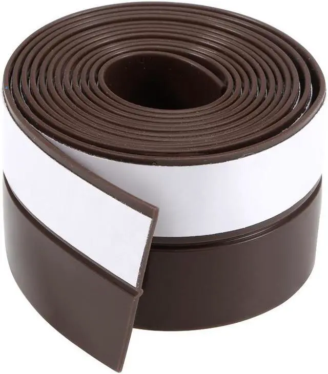 Main image of 25mm Width 1M Long Self Adhesive Weather Stripping Frameless Door Bottom Seal for Doors and Windows (Brown)
